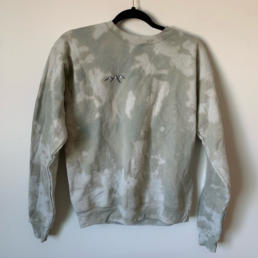 Reverse Dyed Embroidered Sweatshirt